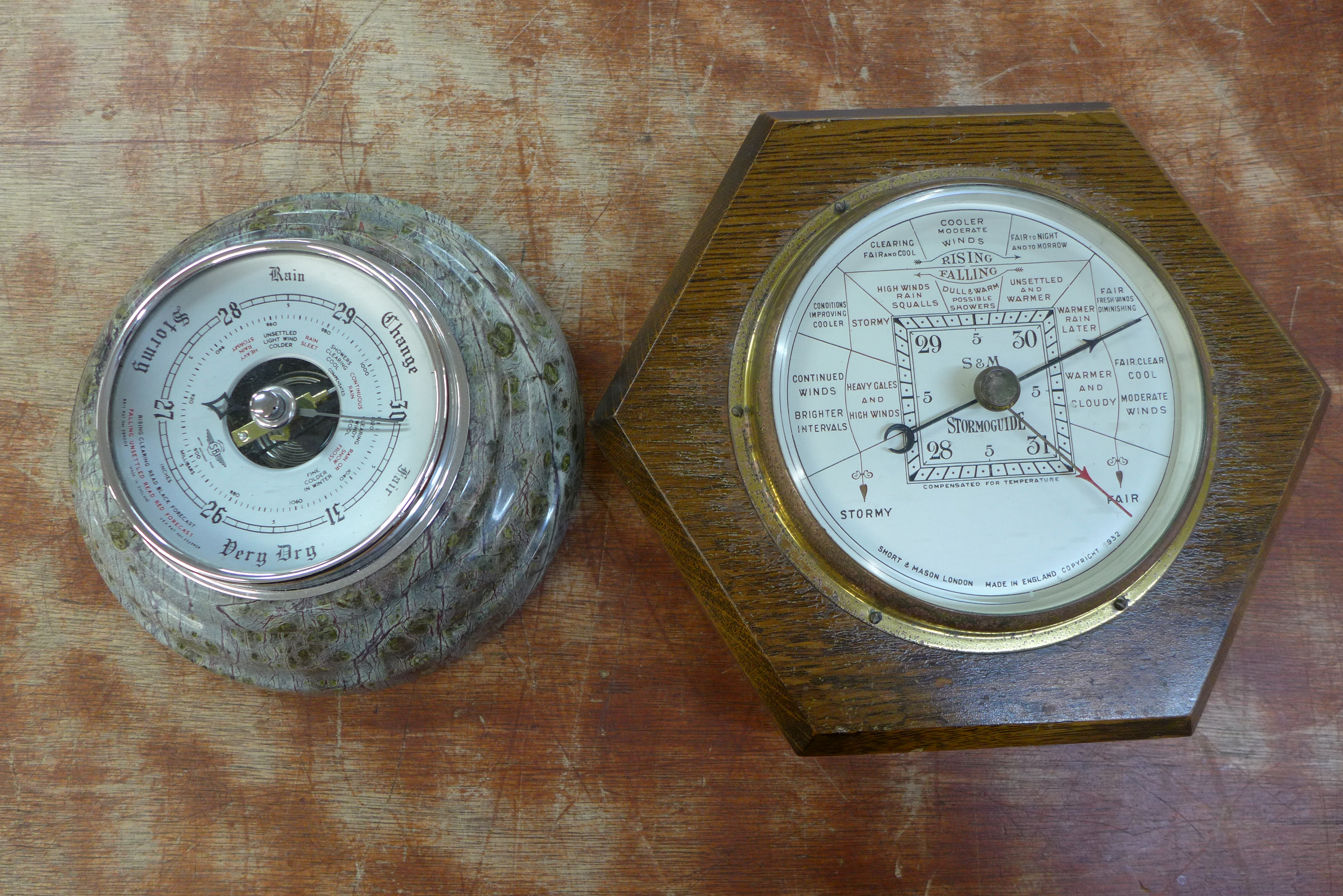 Two barometers,