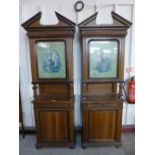 A pair of 19th Century French walnut bookcases