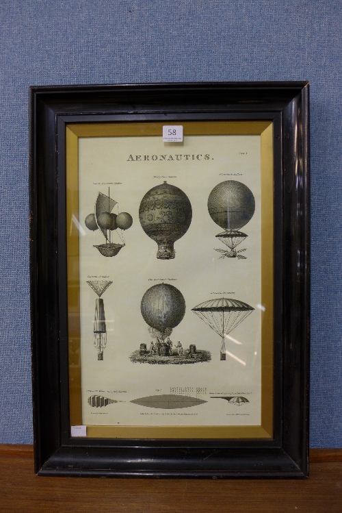 A reproduction Aeronautics print,