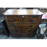 A Victorian mahogany chest of drawers