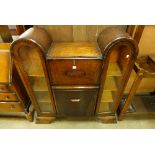 An oak side by side bureau bookcase