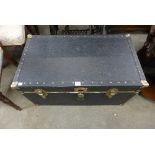 A steamer trunk