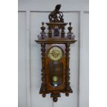 A 19th Century mahogany Vienna wall clock