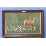 A hand coloured Cecil Aldin fox hunting print,