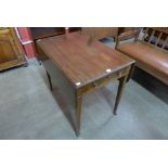 A Victorian mahogany Pembroke table