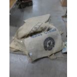 Assorted coffee sacks