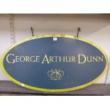 A George Arthur Dunn double sided advertising sign