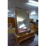 A George III mahogany toilet mirror