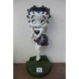 A reproduction cast iron Betty Boop doorstop