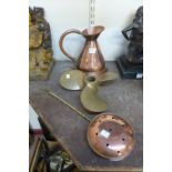 A copper jug,
