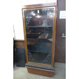 A French Art Nouveau mahogany bookcase