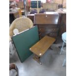 A mahogany bureau,