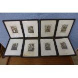 A set of eight Cries of London engravings