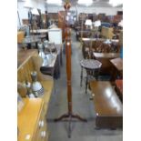 A mahogany coat stand