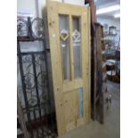 A pair of pine doors