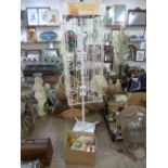 A French revolving display stand with assorted 1950's to 1970's greeting cards