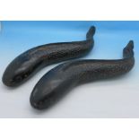 A pair of Chinese bronze fish,