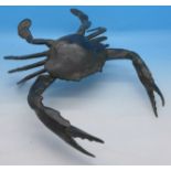 A Chinese bronze crab,