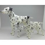 Three graduated Royal Doulton figures of Dalmatians, including Ch.