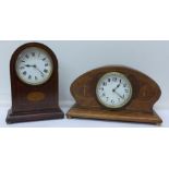 Two French early 20th Century mantel clocks,