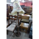 A standard lamp,