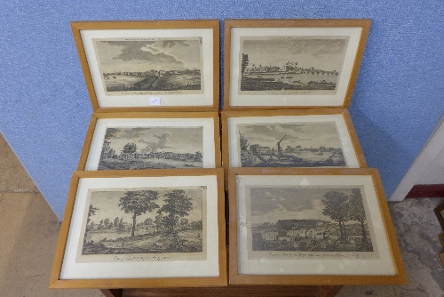 A set of six engravings for Harrisons History of London