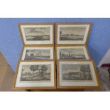 A set of six engravings for Harrisons History of London
