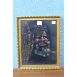 A portrait of an Aboriginal man,