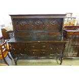 An oak buffet sideboard