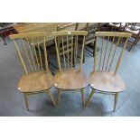 A set of three Ercol chairs