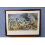 A signed limited edition Terence Cuneo print, D-Day, 6th June 1944,