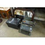 A Hermes typewriter,