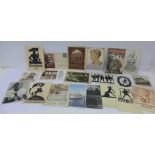 An interesting collection of twenty German pre and WWII postcards, propaganda images,