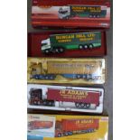 Three Corgi die-cast lorries, CC13716, AN13418 and a Knights of Old lorry,