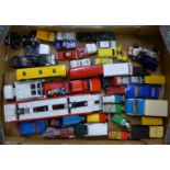 A collection of Corgi model vehicles