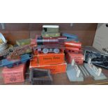 A large collection of Hornby O gauge model rail, eleven boxed items; RS683 no.