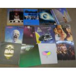Twenty-four 1970's and 1980's rock and other LP records including Rush, Yes, etc.
