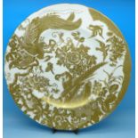A Royal Crown Derby Gold Aves pattern plate,