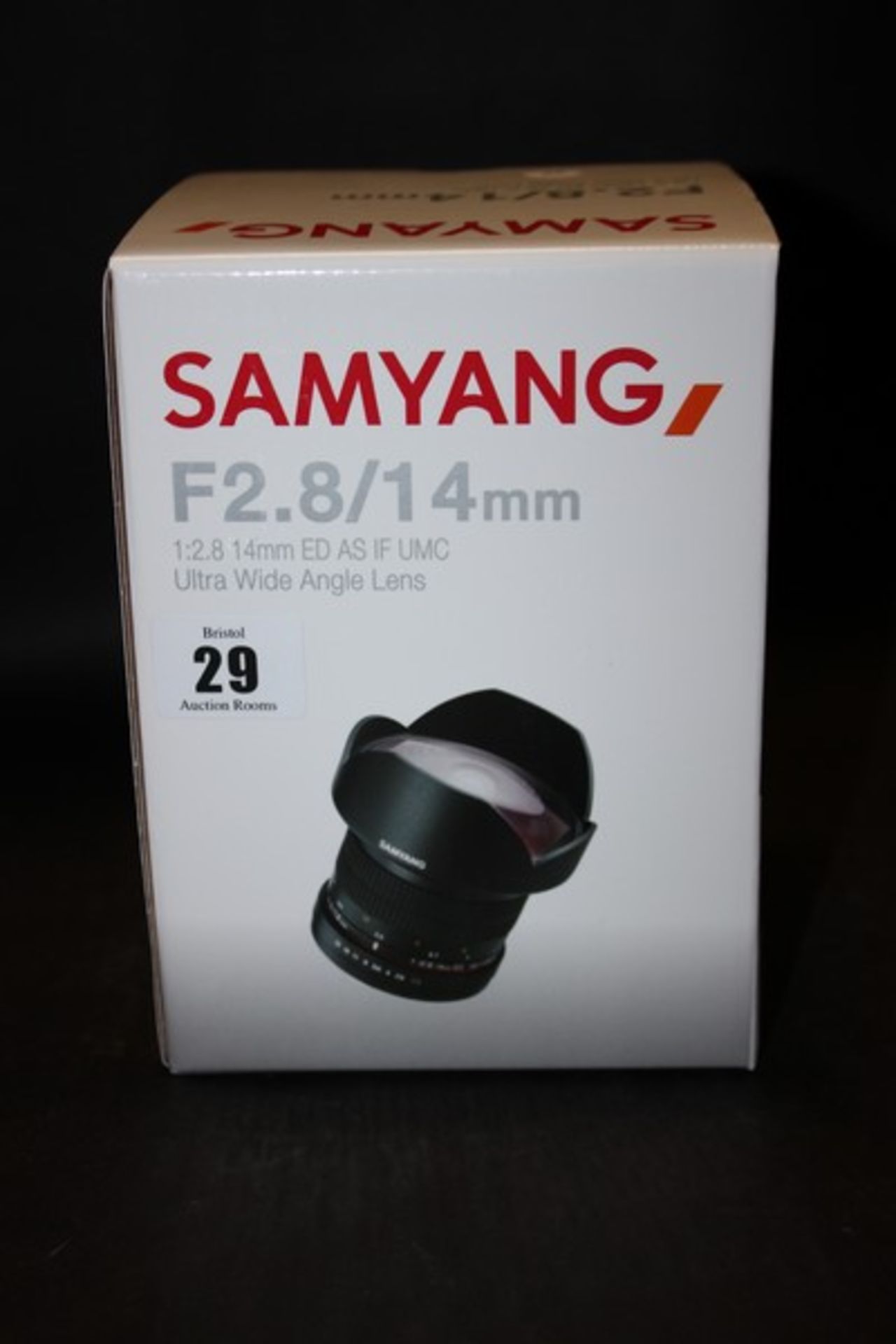 A Samyang F2.8/14mm ED AS IF UMC Lens (Boxed as new).