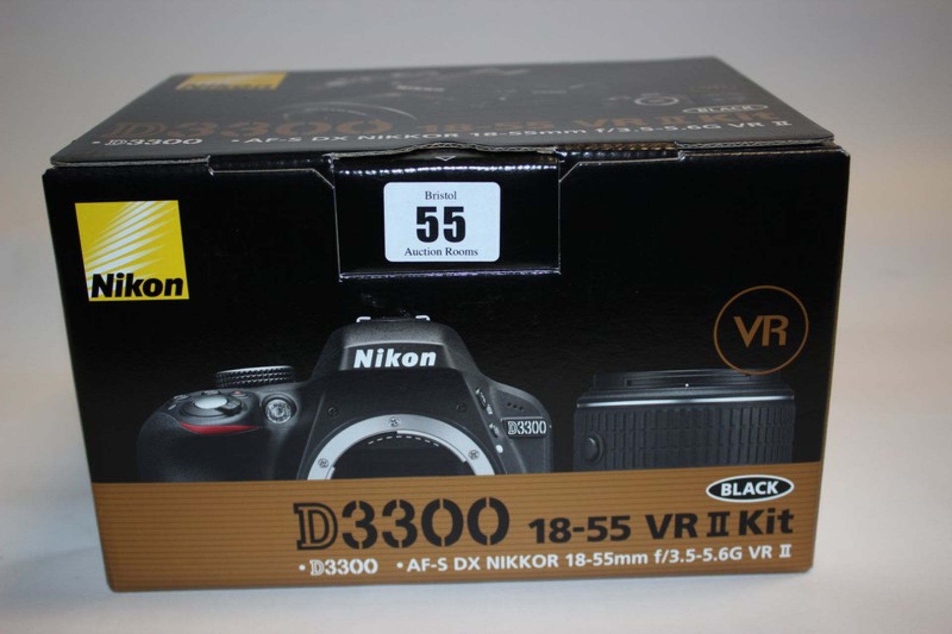 A Nikon D3300 18-55 VR II Kit (Boxed as new).