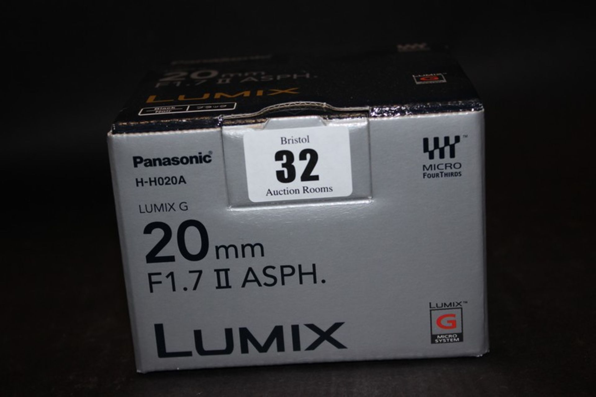 A Panasonic Lumix 20mm F1.7 II ASPH Lens (Boxed as new).