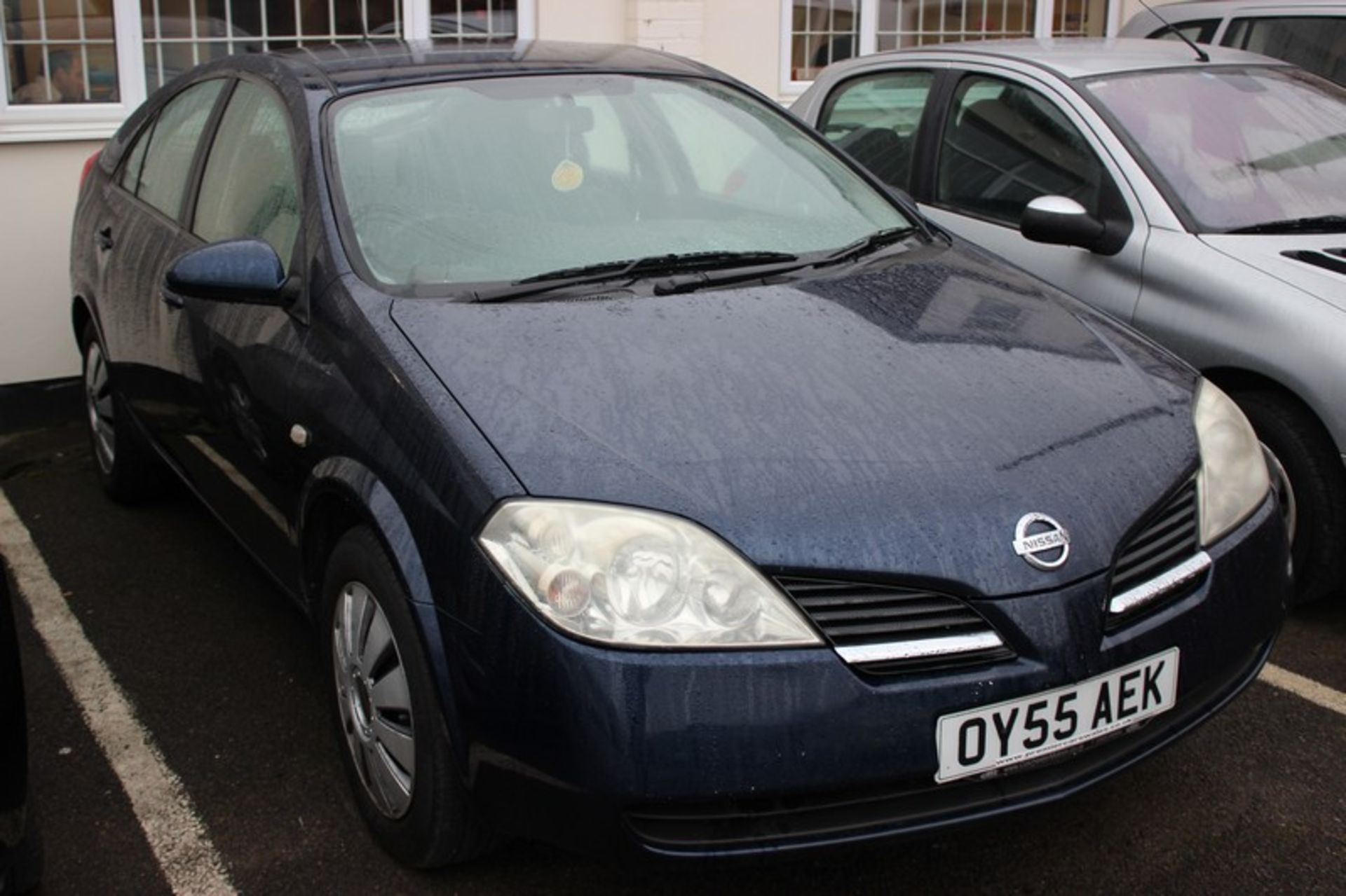 A 2005 Nissan Primera S five door hatchback, registration number OY55 AEK, 1769cc, petrol, manual,