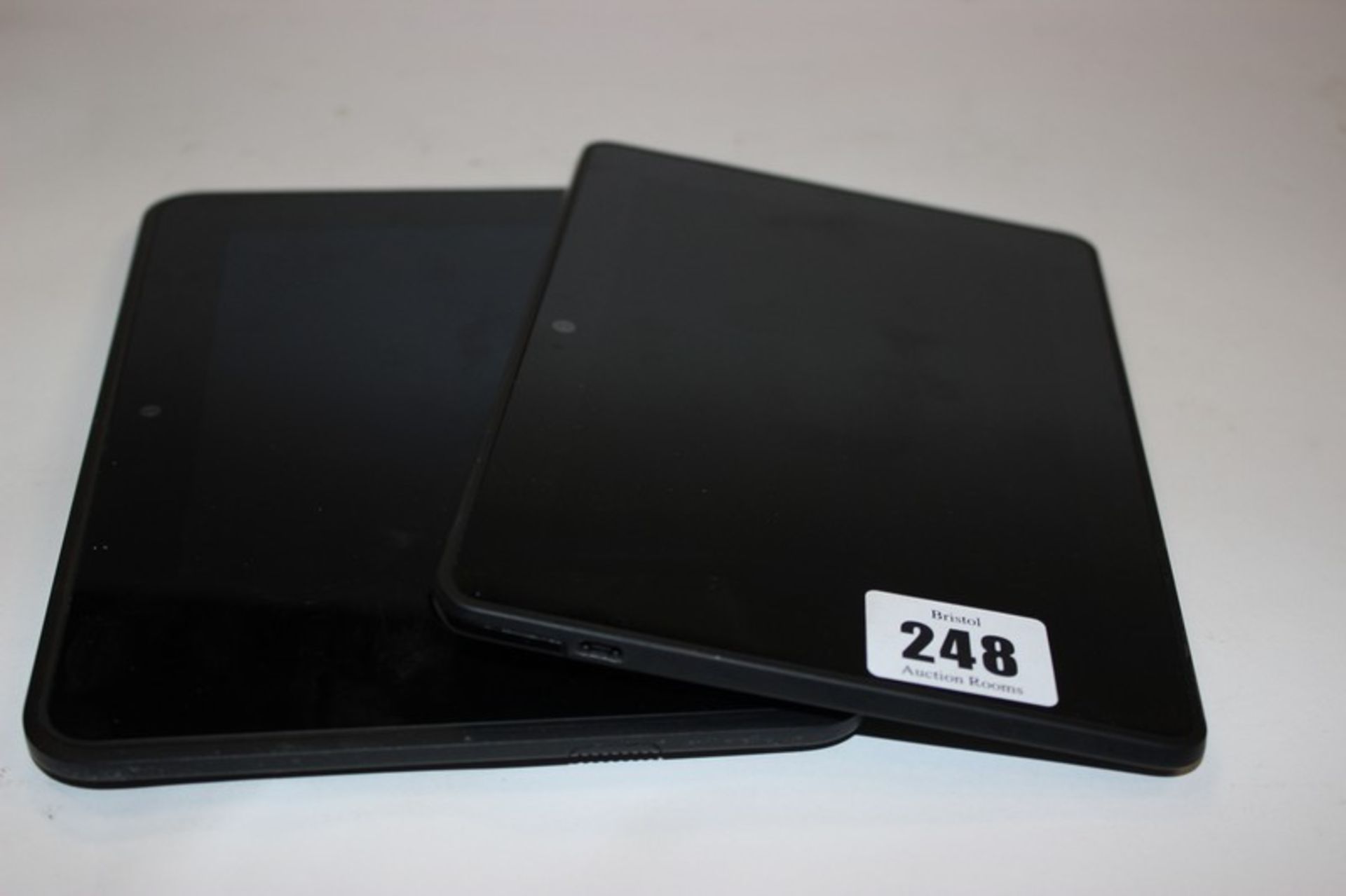 A Kindle Fire HD 7" model: X43Z60 and a Kindle Fire HDX 3rd Generation model: C9R6QM.