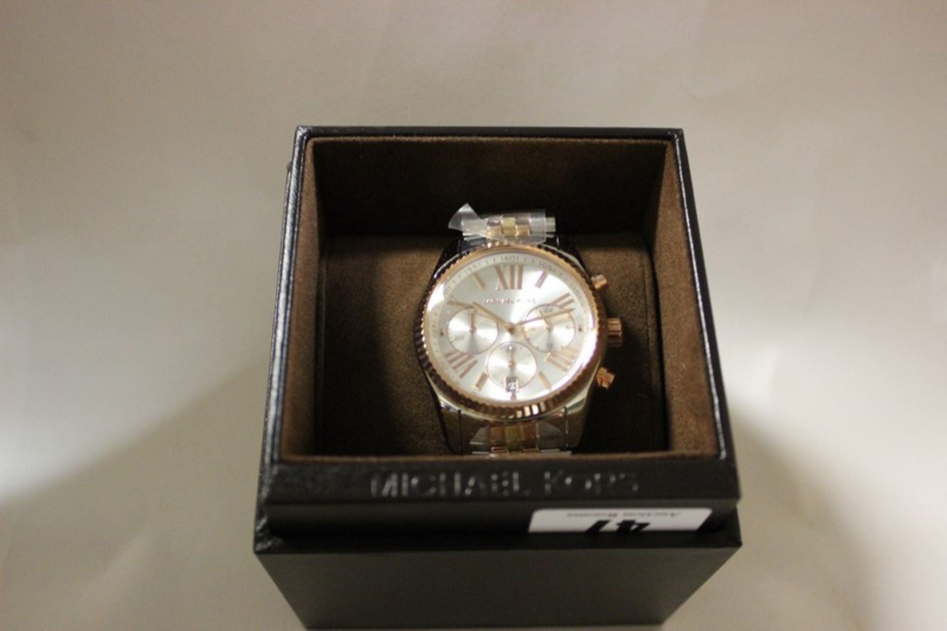 A ladies Michael Kors lexington chronograph watch MK5735 (Boxed as new).