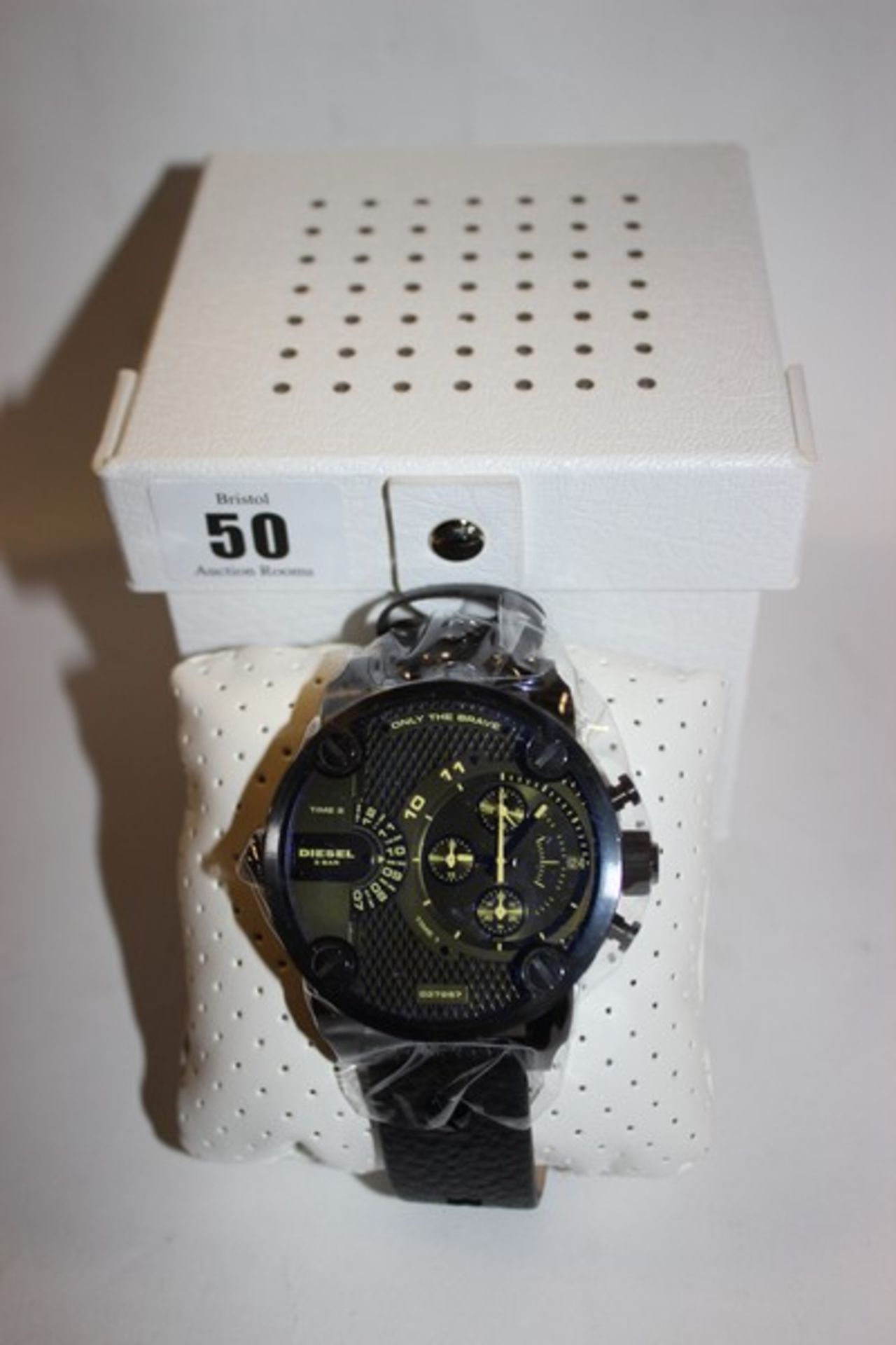 A men's Diesel little daddy chronograph watch DZ7257 (Boxed as new).