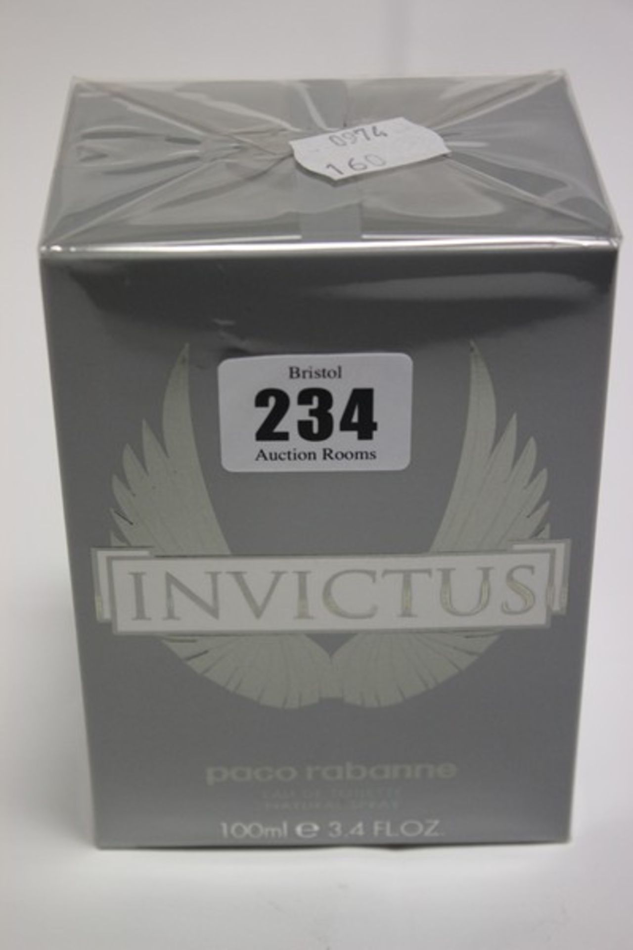 Four Paco Rabanne Invictus eau de toilette (100ml).