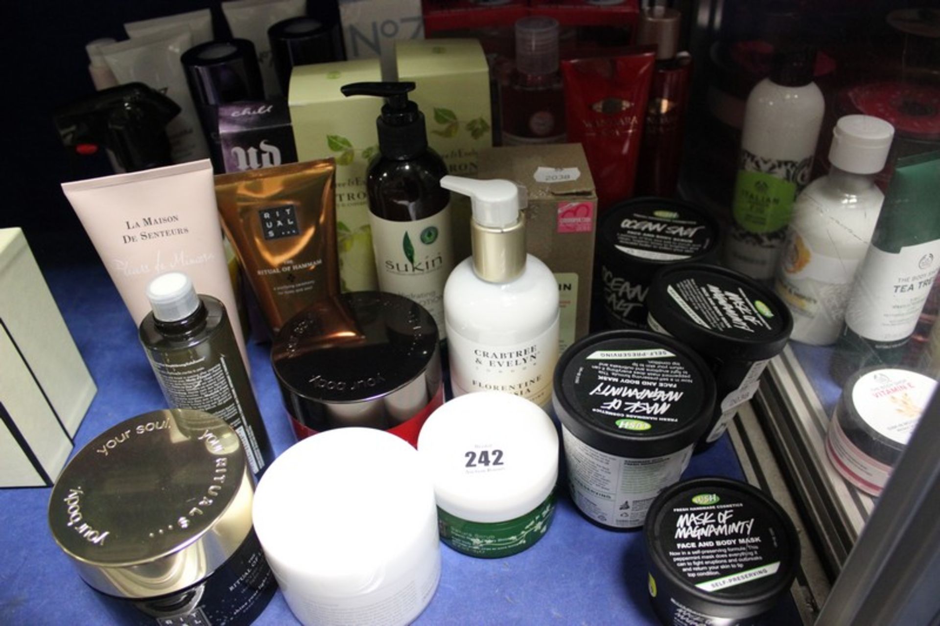A quantity of as new skincare/toiletries to include Lush, Rituals, Soap & Glory, No7, Fountain,