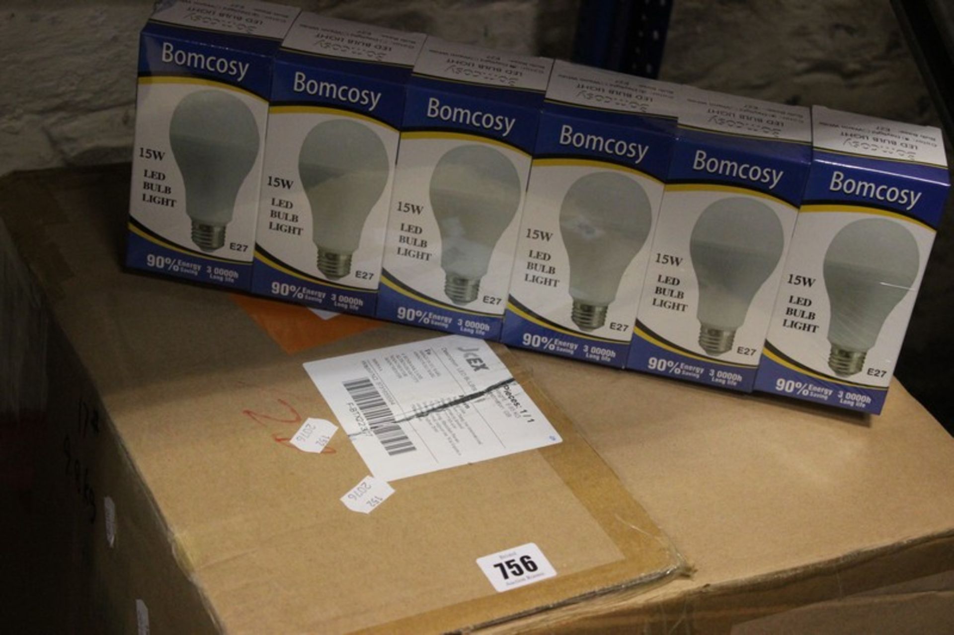 A quantity of Bomcosy LED Bulbs (15W) (Approximately 90 items).