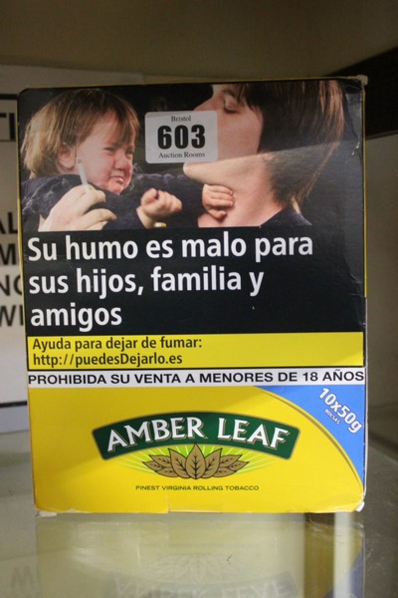 Amber Leaf rolling tobacco (10x50g) (Over 18s only).