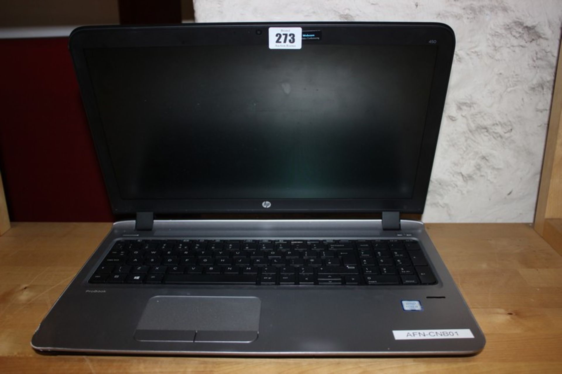 An HP ProBook 450 G3 (Hard drive removed).